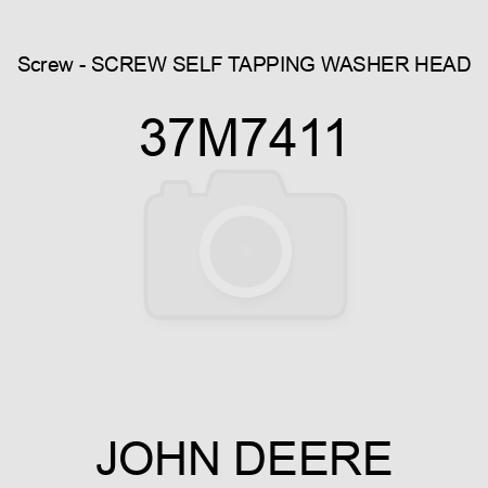 Screw - SCREW, SELF TAPPING, WASHER HEAD 37M7411