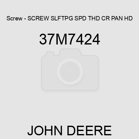 Screw - SCREW, SLFTPG, SPD THD, CR PAN HD 37M7424
