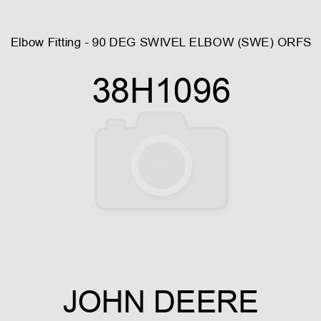 Elbow Fitting - 90 DEG SWIVEL ELBOW (SWE) ORFS 38H1096
