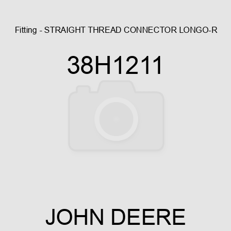 Fitting - STRAIGHT THREAD CONNECTOR LONG,O-R 38H1211