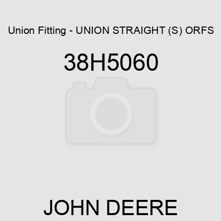 Union Fitting - UNION STRAIGHT (S), ORFS 38H5060