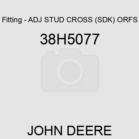 Fitting - ADJ STUD CROSS (SDK), ORFS 38H5077