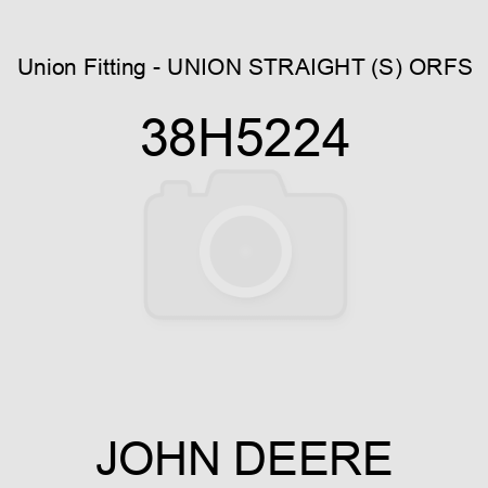 Union Fitting - UNION STRAIGHT (S), ORFS 38H5224
