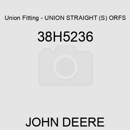 Union Fitting - UNION STRAIGHT (S), ORFS 38H5236