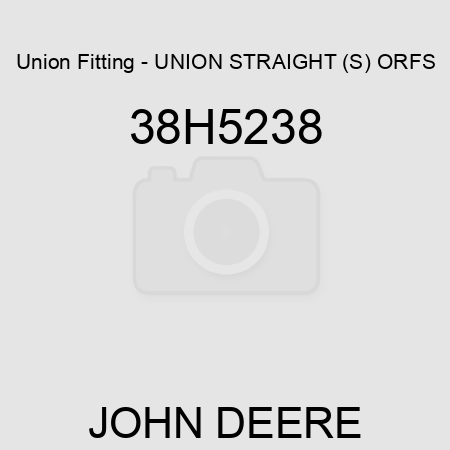 Union Fitting - UNION STRAIGHT (S), ORFS 38H5238