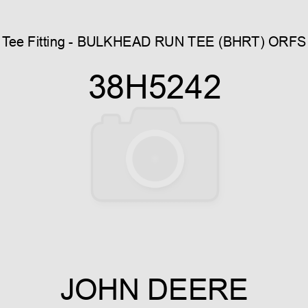Tee Fitting - BULKHEAD RUN TEE (BHRT), ORFS 38H5242