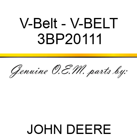 V-Belt - V-BELT 3BP20111