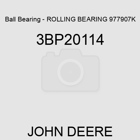 Ball Bearing - ROLLING BEARING 977907K 3BP20114