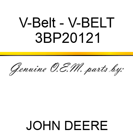 V-Belt - V-BELT 3BP20121