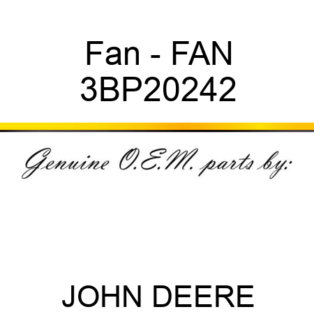 Fan - FAN 3BP20242