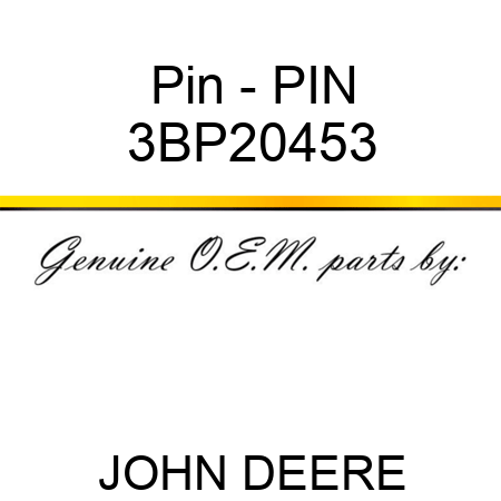Pin - PIN 3BP20453