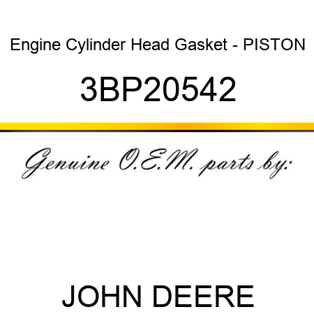 Engine Cylinder Head Gasket - PISTON 3BP20542