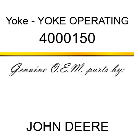 Yoke - YOKE, OPERATING 4000150