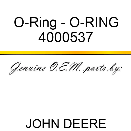 O-Ring - O-RING 4000537