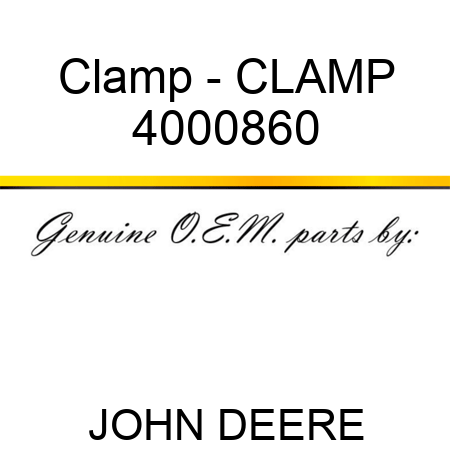 Clamp - CLAMP 4000860