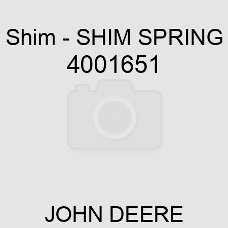 Shim - SHIM, SPRING 4001651