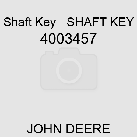 Shaft Key - SHAFT KEY 4003457