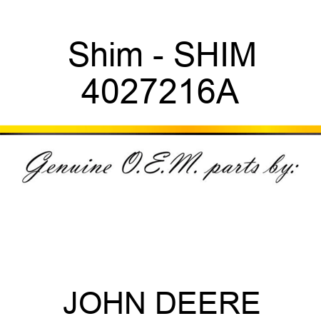 Shim - SHIM 4027216A