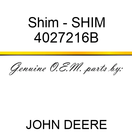 Shim - SHIM 4027216B