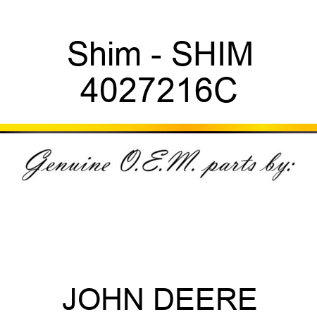 Shim - SHIM 4027216C