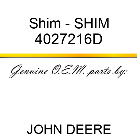 Shim - SHIM 4027216D
