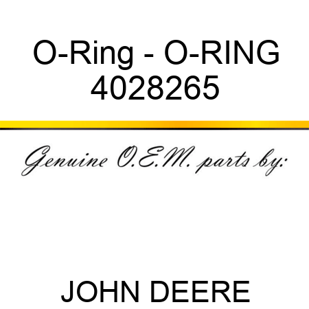 O-Ring - O-RING 4028265