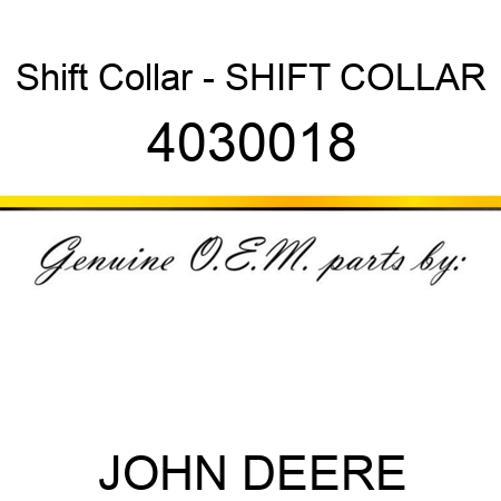 Shift Collar - SHIFT COLLAR 4030018