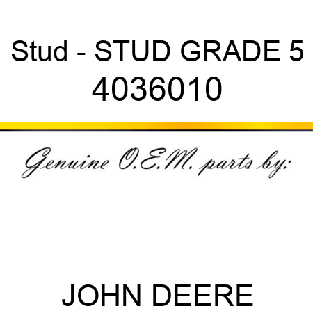 Stud - STUD, GRADE 5 4036010