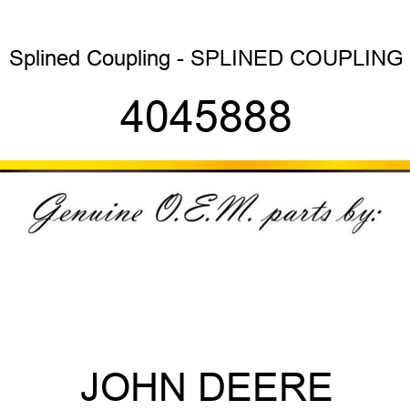 Splined Coupling - SPLINED COUPLING 4045888