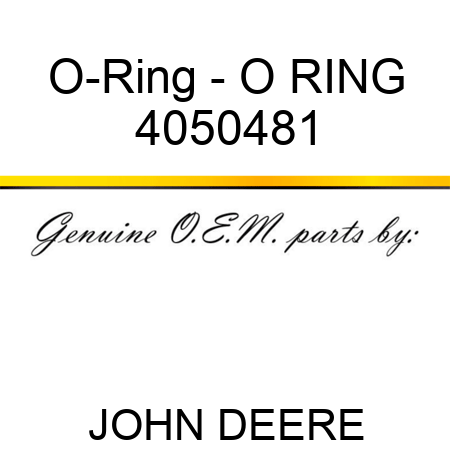 O-Ring - O RING 4050481