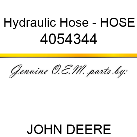 Hydraulic Hose - HOSE 4054344