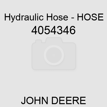 Hydraulic Hose - HOSE 4054346