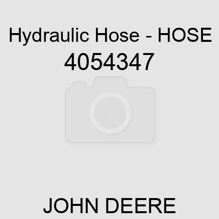 Hydraulic Hose - HOSE 4054347