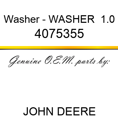 Washer - WASHER  1.0 4075355