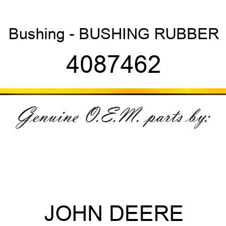 Bushing - BUSHING, RUBBER 4087462