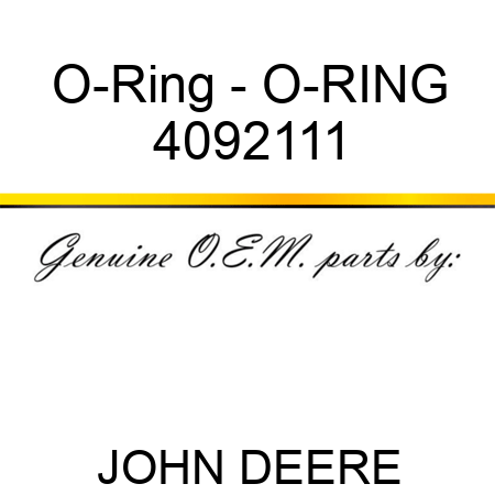 O-Ring - O-RING 4092111