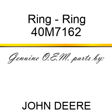 Ring - Ring 40M7162