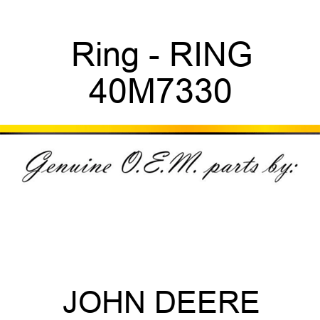Ring - RING 40M7330