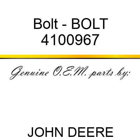 Bolt - BOLT 4100967