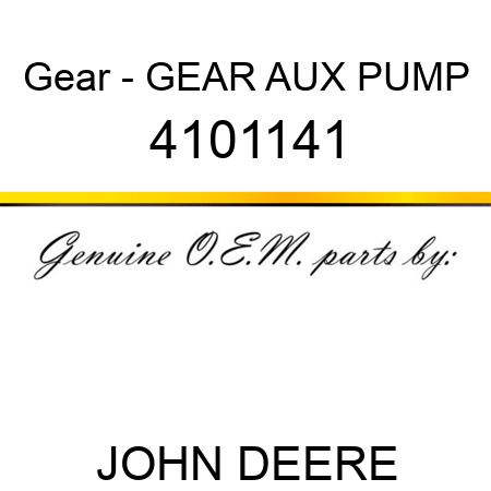 Gear - GEAR, AUX PUMP 4101141