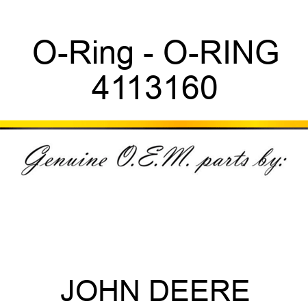 O-Ring - O-RING 4113160