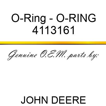 O-Ring - O-RING 4113161