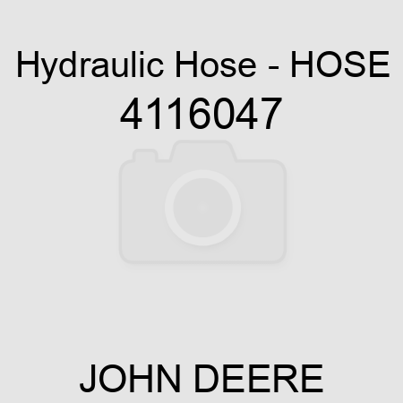 Hydraulic Hose - HOSE 4116047