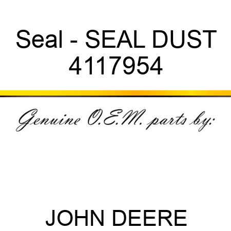 Seal - SEAL, DUST 4117954