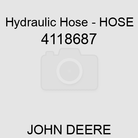 Hydraulic Hose - HOSE 4118687