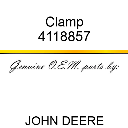 Clamp 4118857