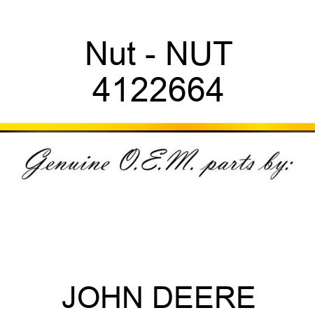 Nut - NUT 4122664