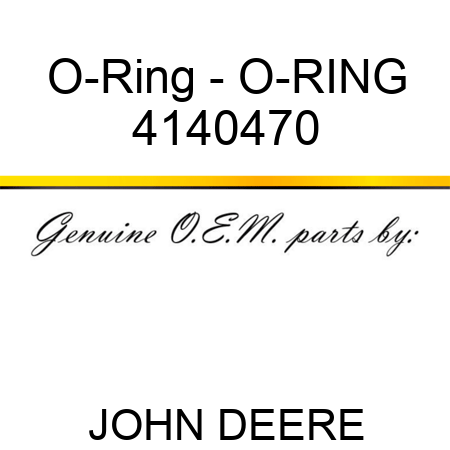 O-Ring - O-RING 4140470