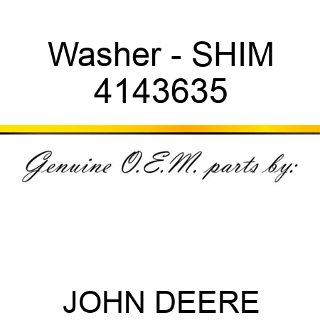 Washer - SHIM 4143635
