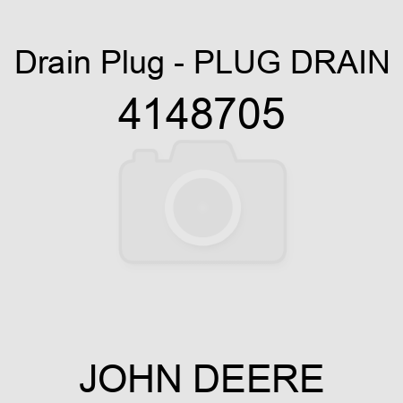 Drain Plug - PLUG, DRAIN 4148705